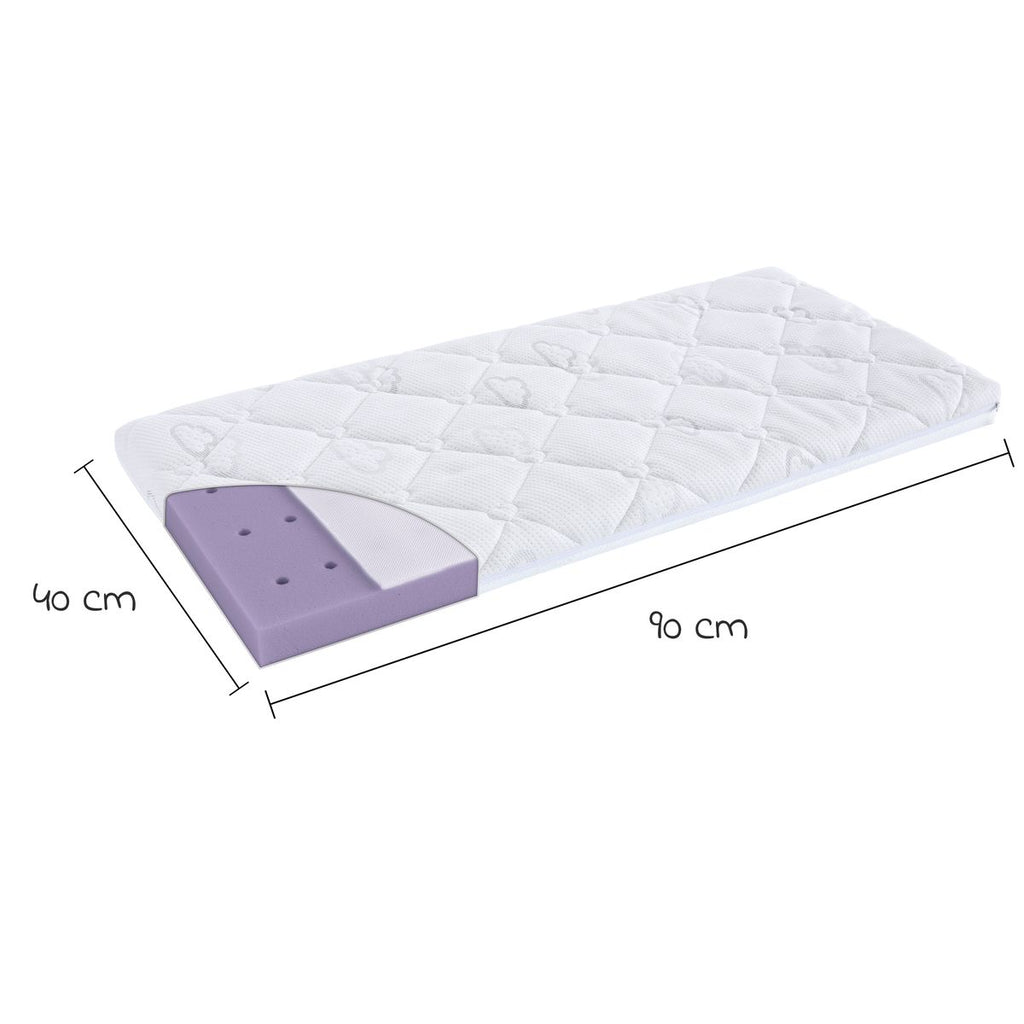 Madrass til bedside-seng og vugge Brise Light liggeflate