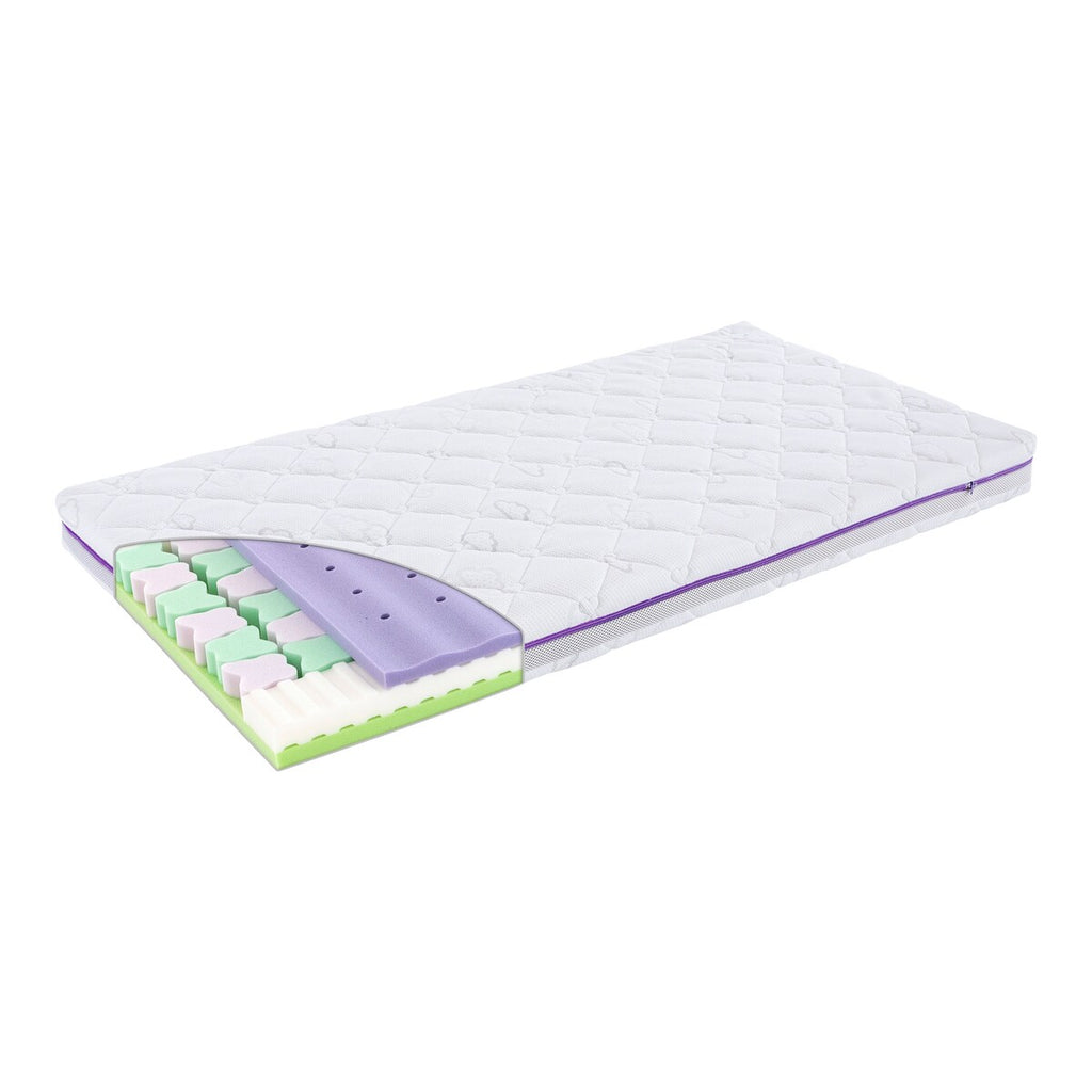 Madrass Butterfly 3-lags kaldskum 70x140 cm forfra