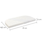 Hjørnedetalj av Madrass Classic Fresh til sideseng Maxi og Boxspring, hvit