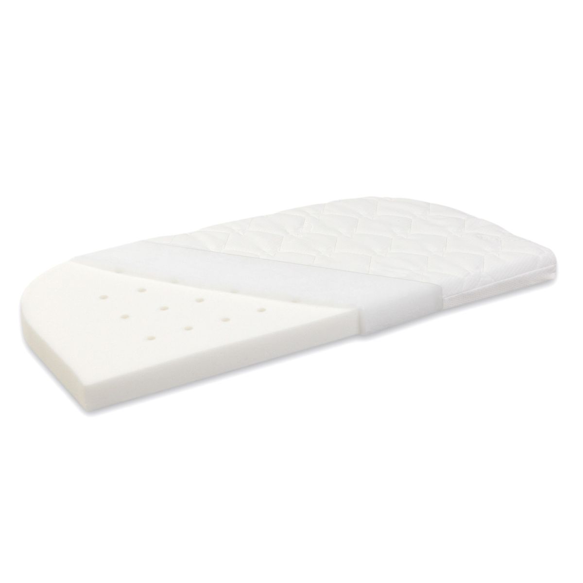 Madrass Classic Fresh til sideseng Maxi og Boxspring, hvit forfra