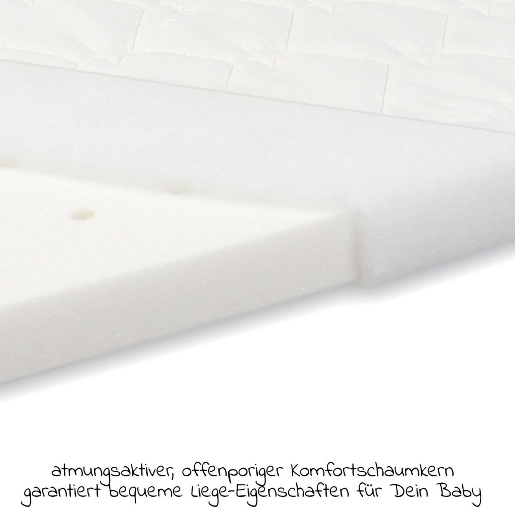 Montert Madrass Classic Fresh til sideseng Maxi og Boxspring, hvit i seng