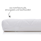 Madrass til bedside crib Cocon 90 x 40 cm, bomull montert i bedside crib