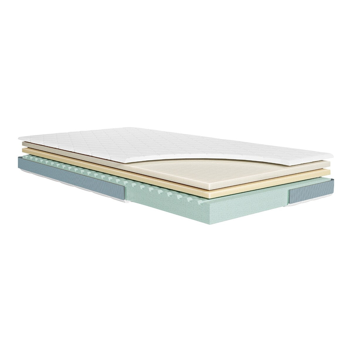 Madrass Dr. Lübbe Junior 90x200 cm memory foam TENCEL® forfra