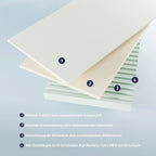 Detalj av Madrass Dr. Lübbe Junior 90x200 cm memory foam TENCEL® materiale
