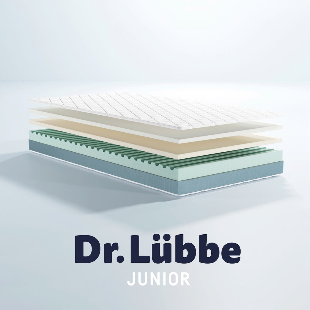 Madrass Dr.Lübbe Junior 140x200 cm memory-skum TENCEL bakside