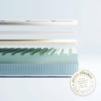 Montert madrass Dr.Lübbe Junior 140x200 cm memory-skum TENCEL i juniorseng
