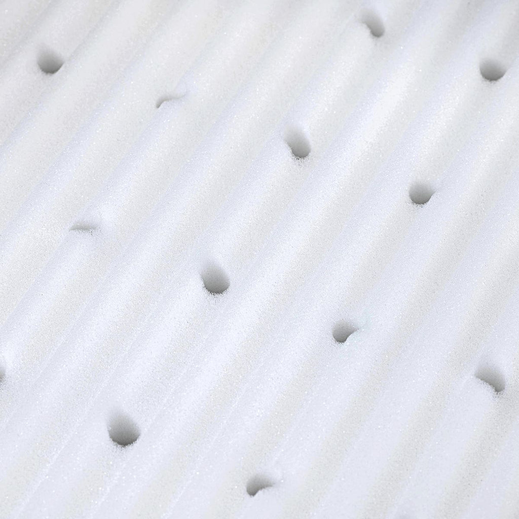 Detalj av Madrass Klima Wave til sideseng Maxi og Boxspring hvit quiltet mønster