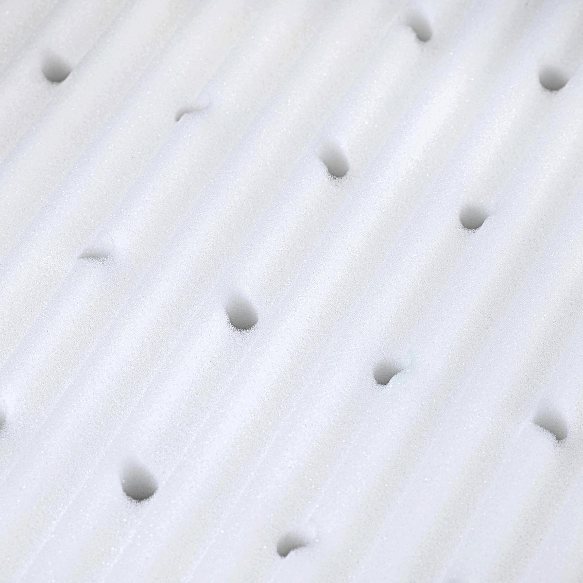 Detalj av Madrass Klima Wave til sideseng Maxi og Boxspring hvit quiltet mønster