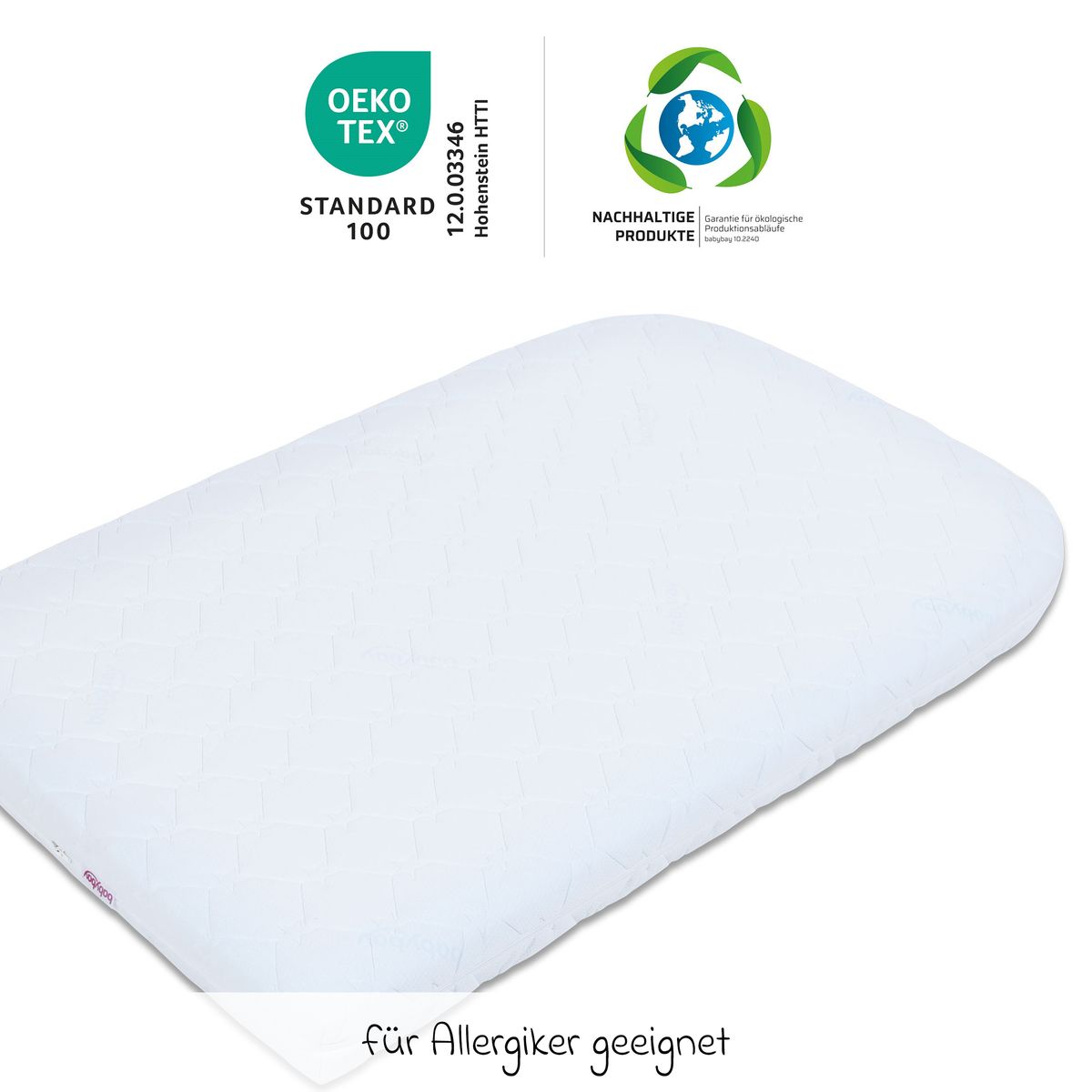 Visning av tykkelsen på Madrass Medicott ekstra luftig til ombyggingssett Original - Babybay