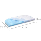Madrass Medicott Wave til sideseng Boxspring XXL blå med logo Babybay
