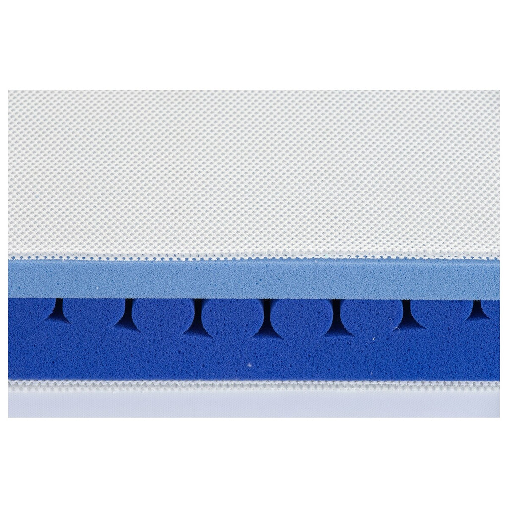 Madrass Meeresbrise 90x200 cm 7-soner TENCEL™ montert på seng