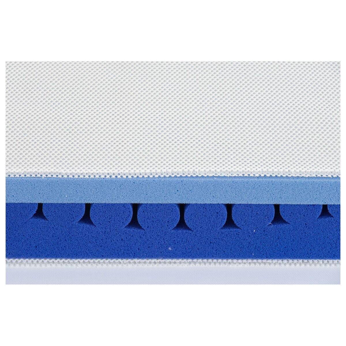 Madrass Meeresbrise 90x200 cm 7-soner TENCEL™ montert på seng