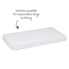 Detalj av trekk til madrass til bedside crib Nino 90 x 45 cm bomull