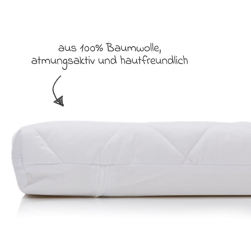 Madrass til bedside crib Nino 90 x 45 cm bomull montert i seng