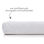Madrass til bedside crib Nino 90 x 45 cm bomull montert i seng