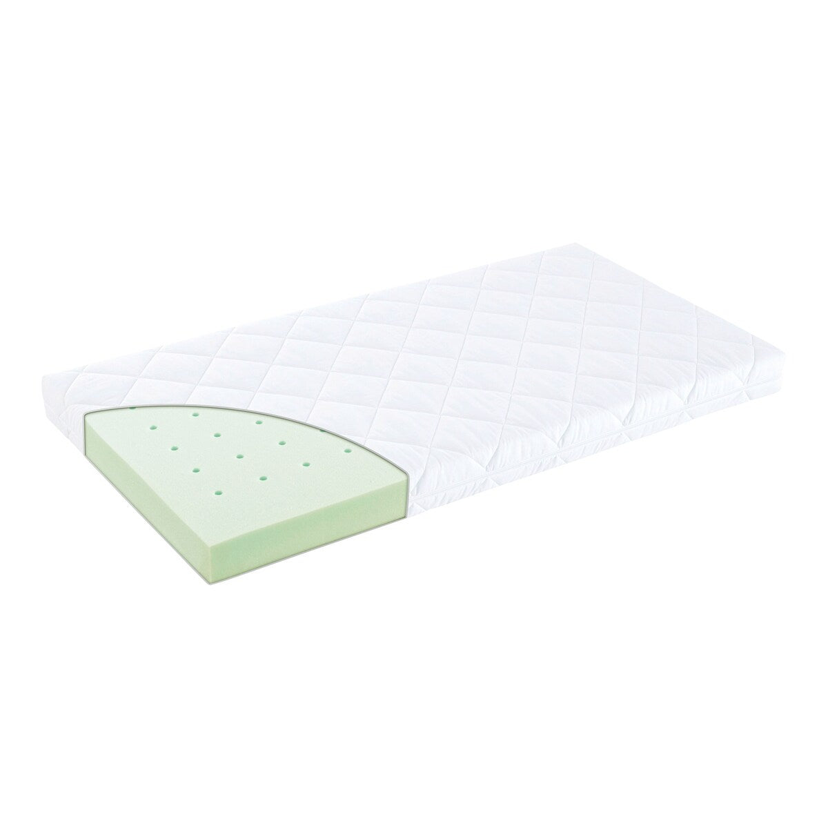 Madrass Regenbogen kaldskum bomull 60x120x10 cm forfra