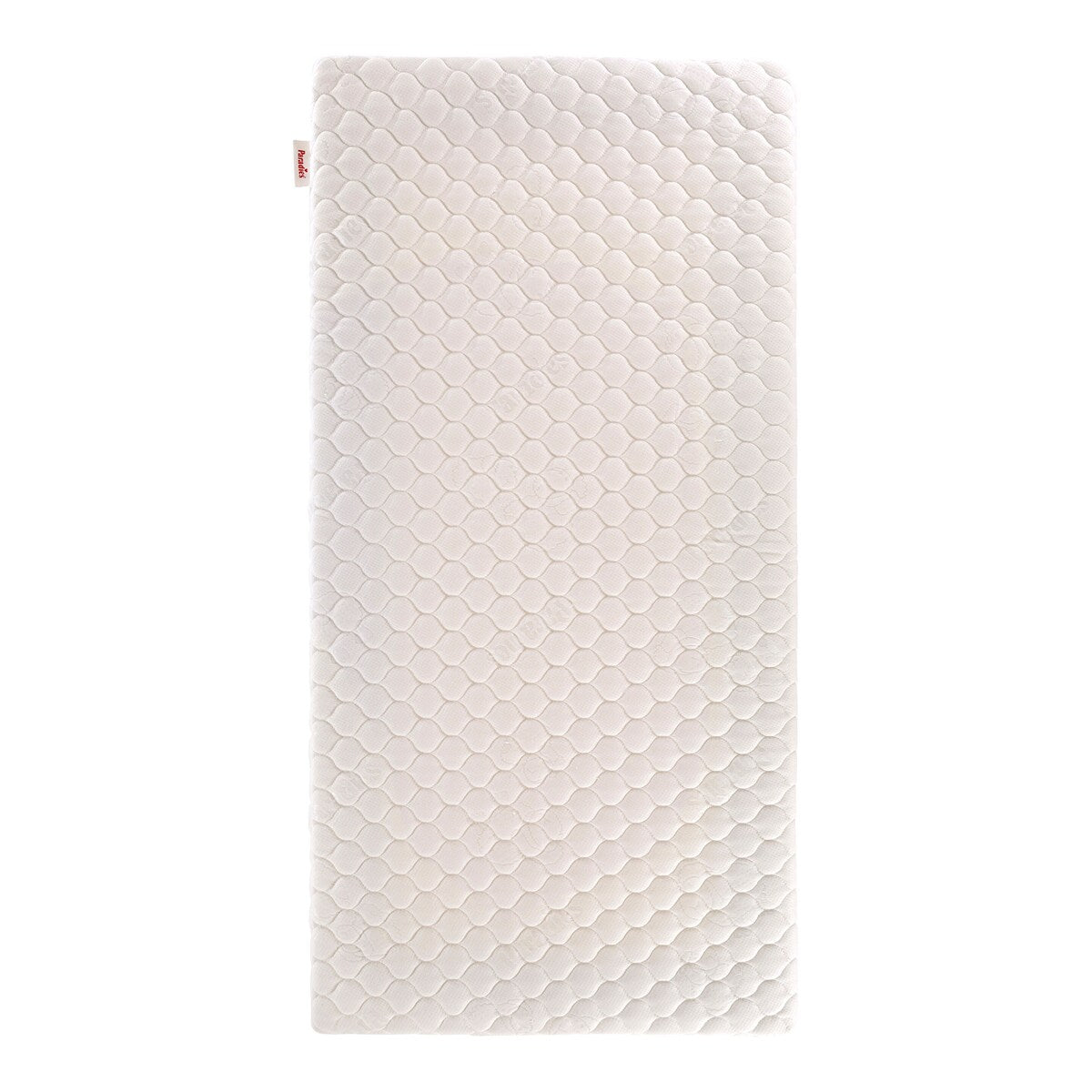 Bakside av Madrass Sara 70x140 cm med fuktsikring og frotté trekk