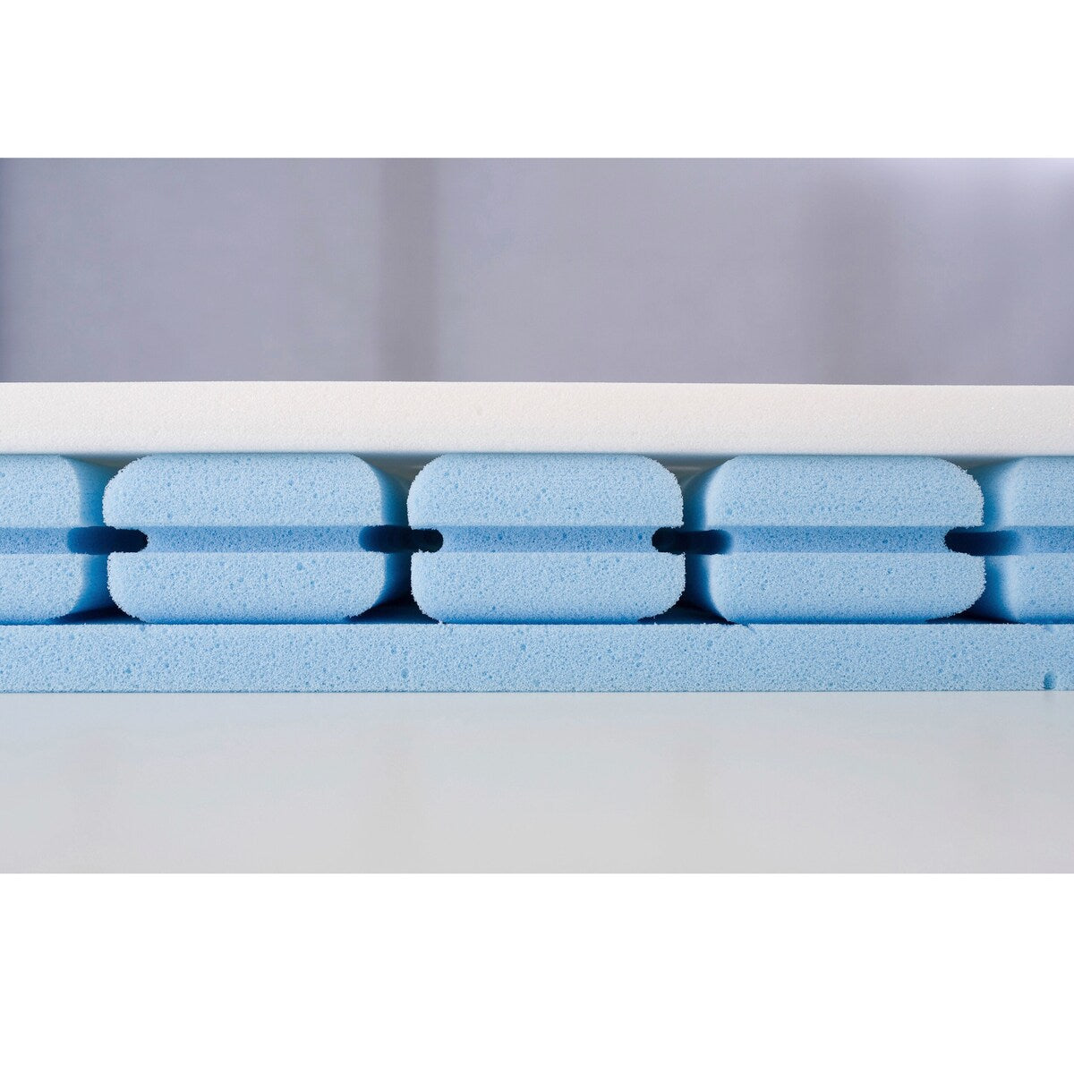 Detalj av 3D-comfort-pads på Madrass Schlummerstern 70x140 cm