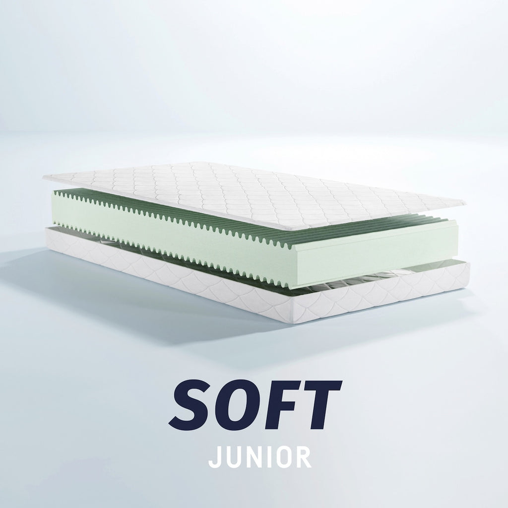 Madrass Soft Junior 120x200 cm HRX-skum allergivennlig bakside