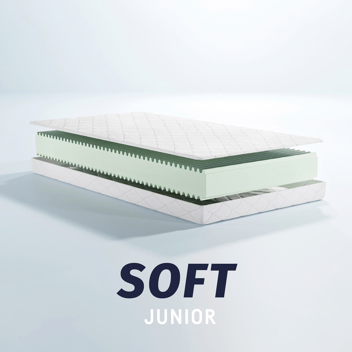 Madrass Soft Junior 120x200 cm HRX-skum allergivennlig bakside