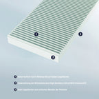 Madrass Soft Junior 120x200 cm HRX-skum allergivennlig detalj av overflate