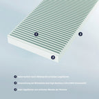 Madrass Soft Junior 90x200 cm polyester avtakbart trekk montert i barneseng