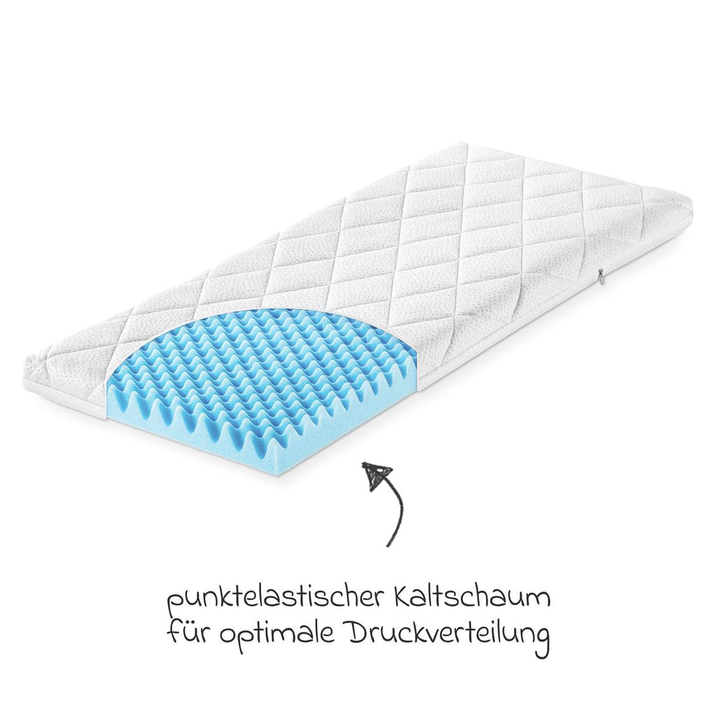 Madrass til bedside-seng Dr. Lübbe Air Plus 40 x 90 cm bakside