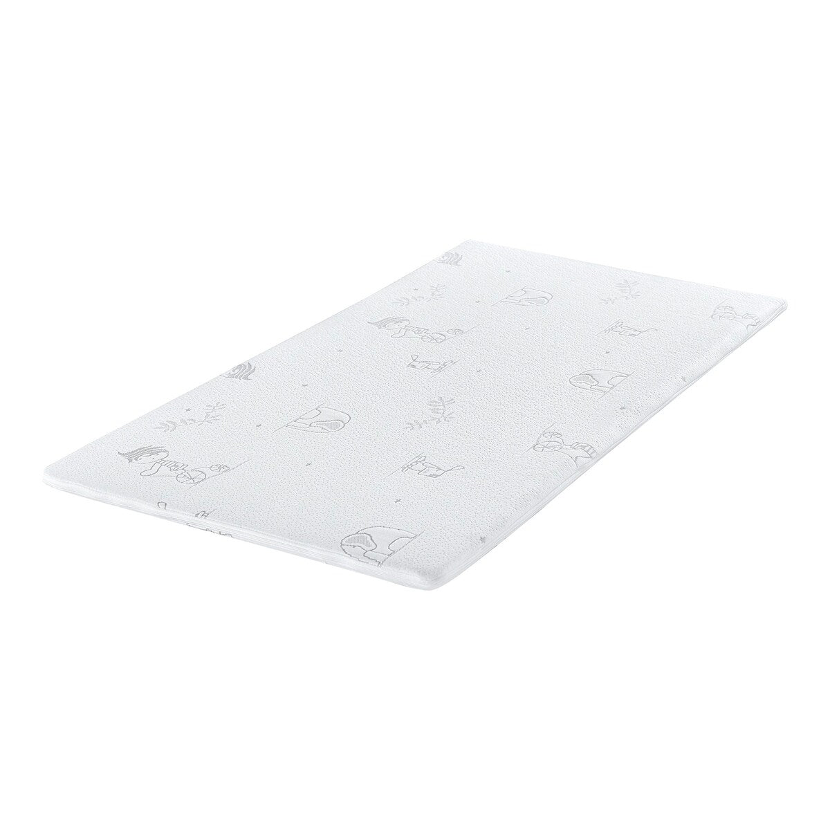 Madrass-topper viskoelastisk 70x140 cm polyester forfra