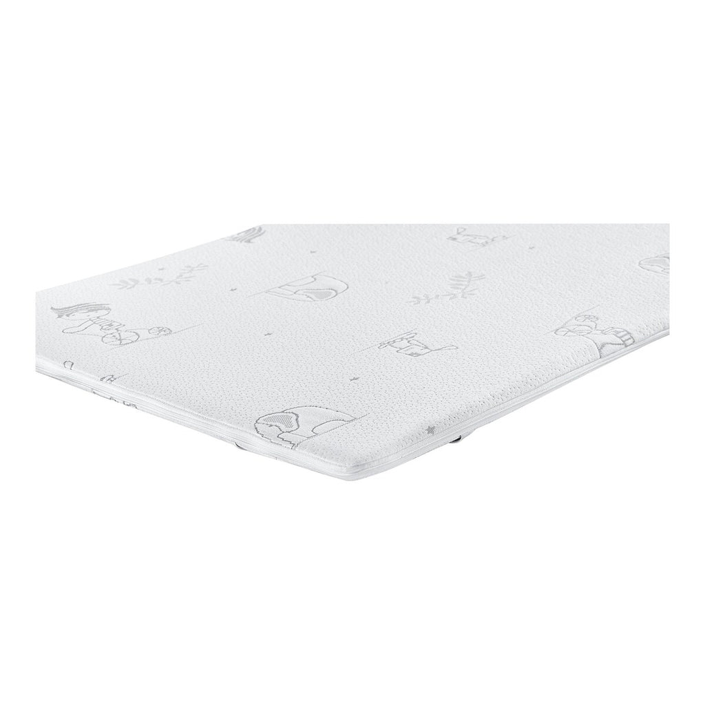 Madrass-topper viskoelastisk 70x140 cm polyester bakside