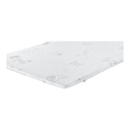 Madrass-topper viskoelastisk 70x140 cm polyester bakside