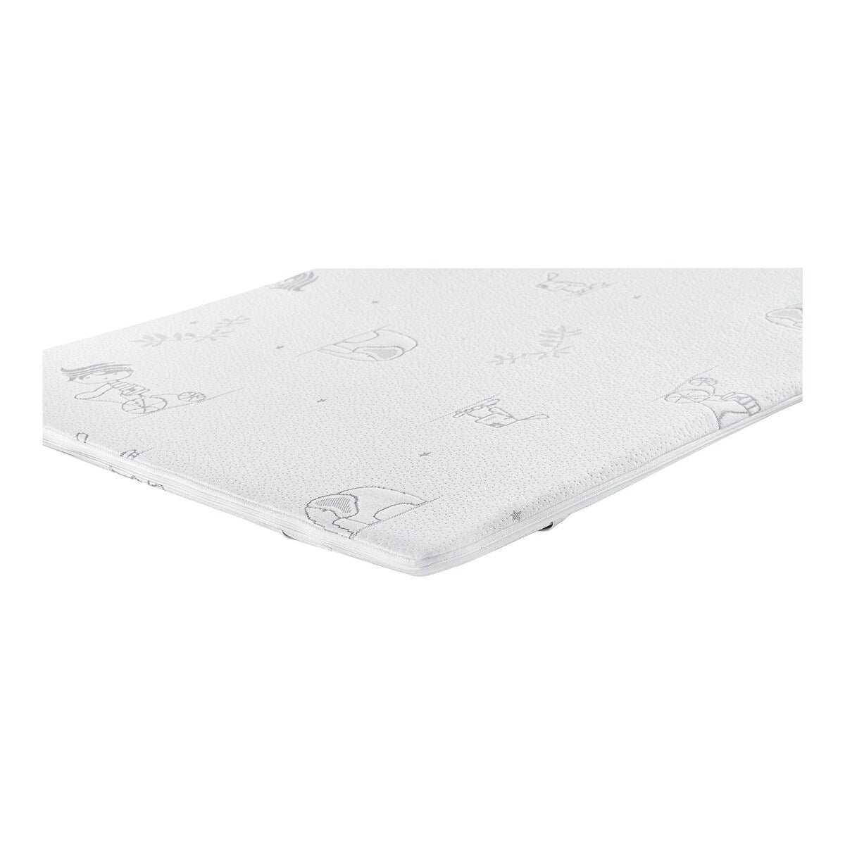 Madrass-topper viskoelastisk 70x140 cm polyester bakside