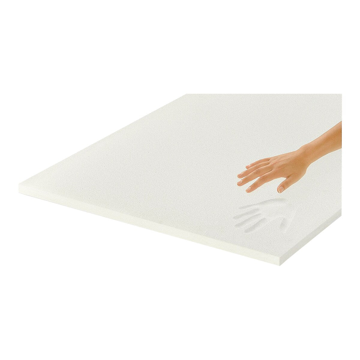 Montert madrass-topper viskoelastisk 70x140 cm polyester på barnemadrass