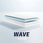 Madrass Wave Junior 90x200 cm polyester lyocell trekk bakside