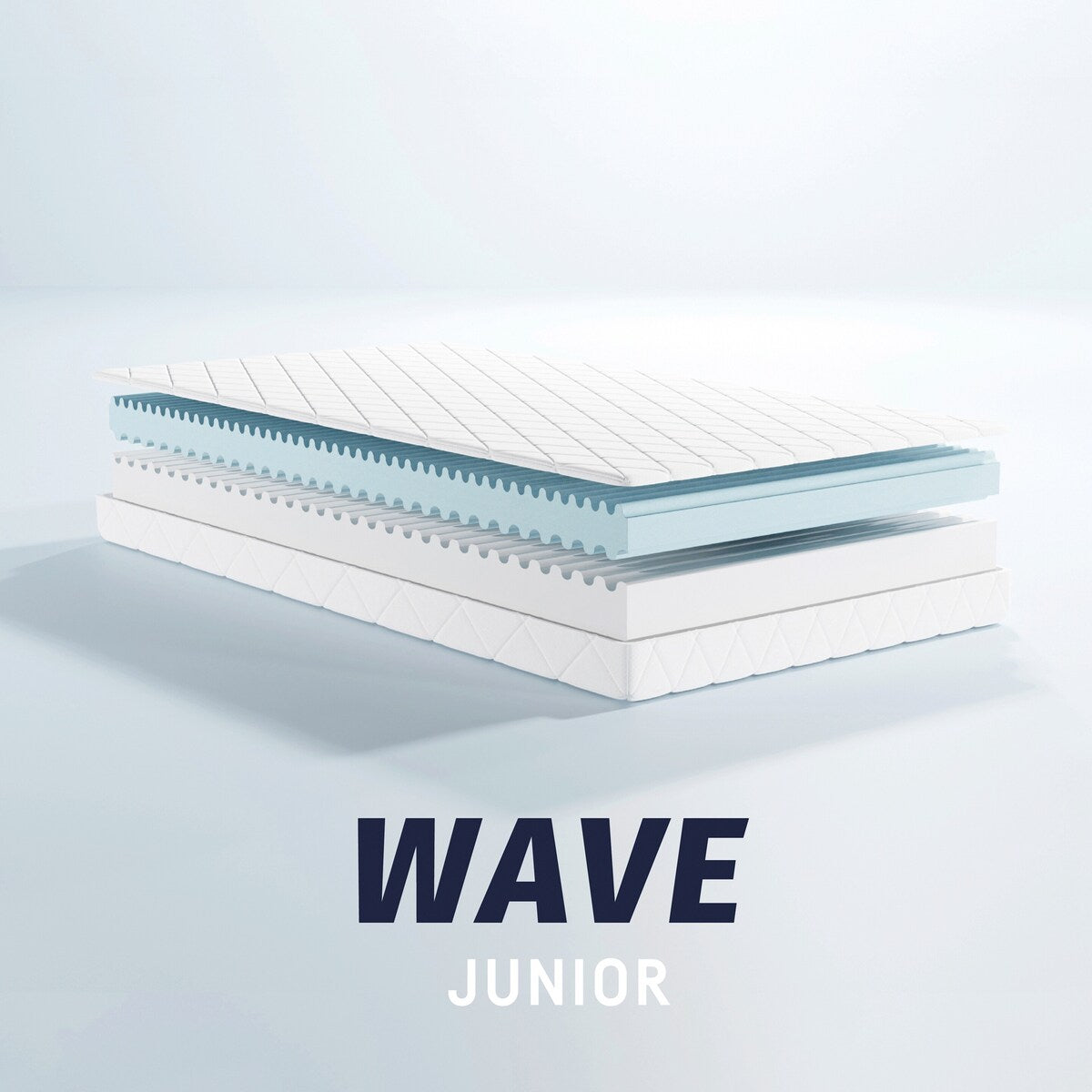 Madrass Wave Junior 90x200 cm polyester lyocell trekk bakside