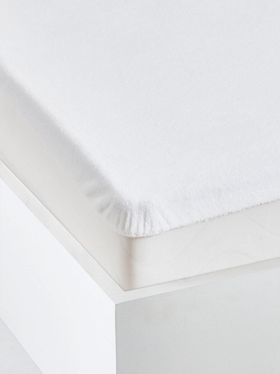 Madrassbeskytter mikrofiber for baby/barn, vanntett polyester forfra