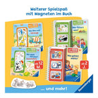 Barn som leker med Magnetbok med 22 magneter og spiralinnbinding