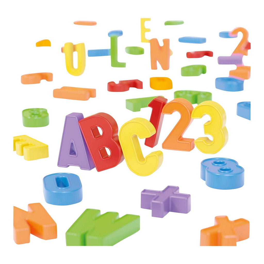 Detalj av magnetbokstaver og tall ABC & 123 106 deler