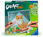Mal etter tall CreArt katt fra 7 år 15 farger forfra