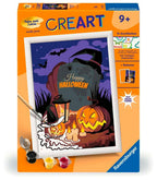 Mal etter tall Halloween Mood med 15 akrylfarger bakside