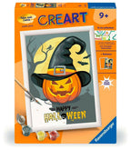 Mal etter tall Happy Halloween med 15 akrylfarger bakside