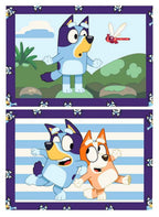 Mal etter tall Junior Bluey 5 farger 32x22 cm forside