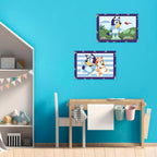 Montert Mal etter tall Junior Bluey 5 farger 32x22 cm motiv