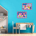 Mal etter tall Junior havfruer 5 farger 32x22 cm emballasje