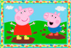 Detalj av Mal etter tall Junior Peppa Pig 5 farger fra 5 år fargelinjer