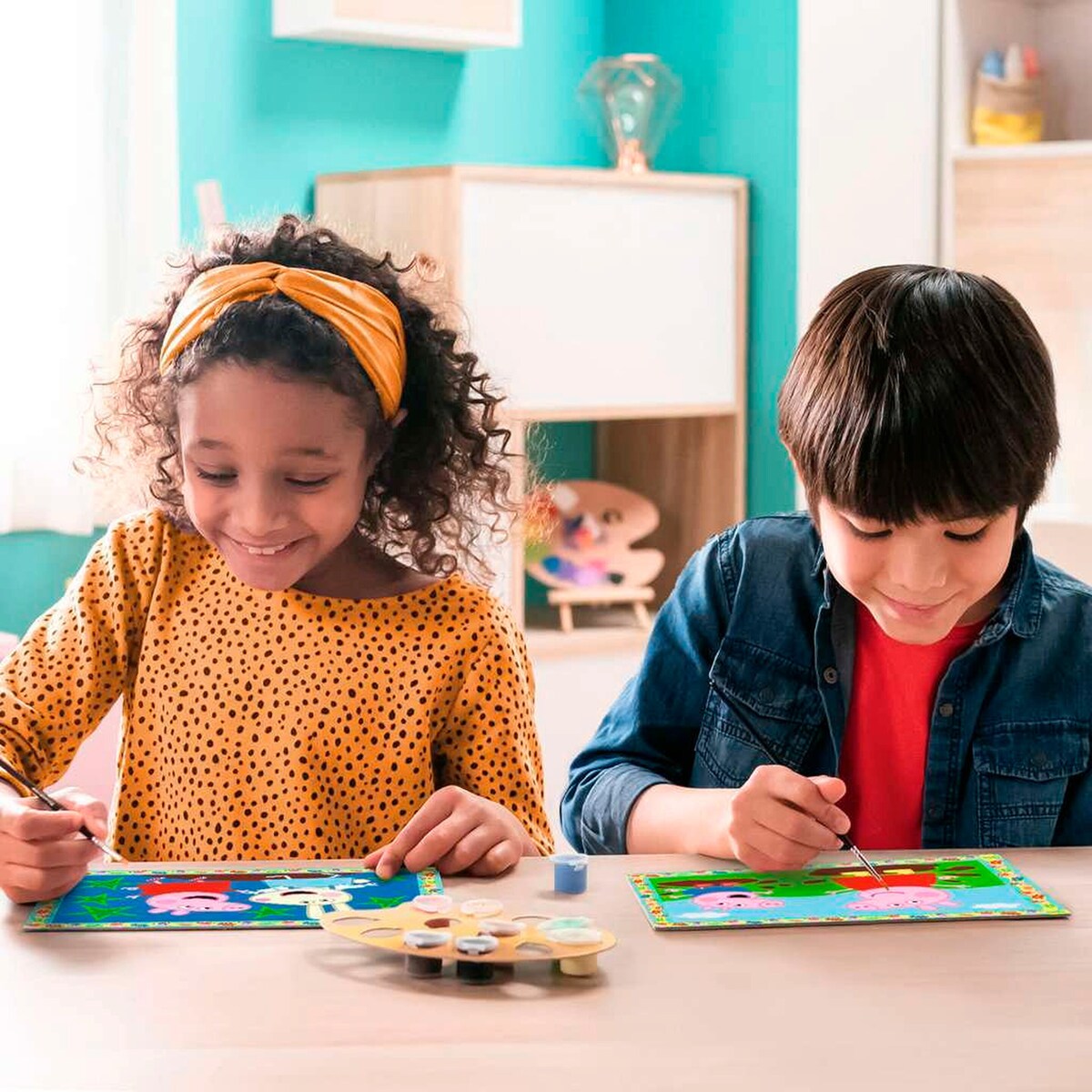 Mal etter tall Junior Peppa Pig 5 farger fra 5 år pakket