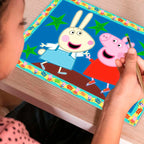 Mal etter tall Junior Peppa Pig 5 farger fra 5 år motiv
