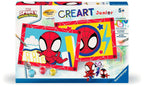 Mal etter tall Junior Spidey 5 akrylfarger bakside