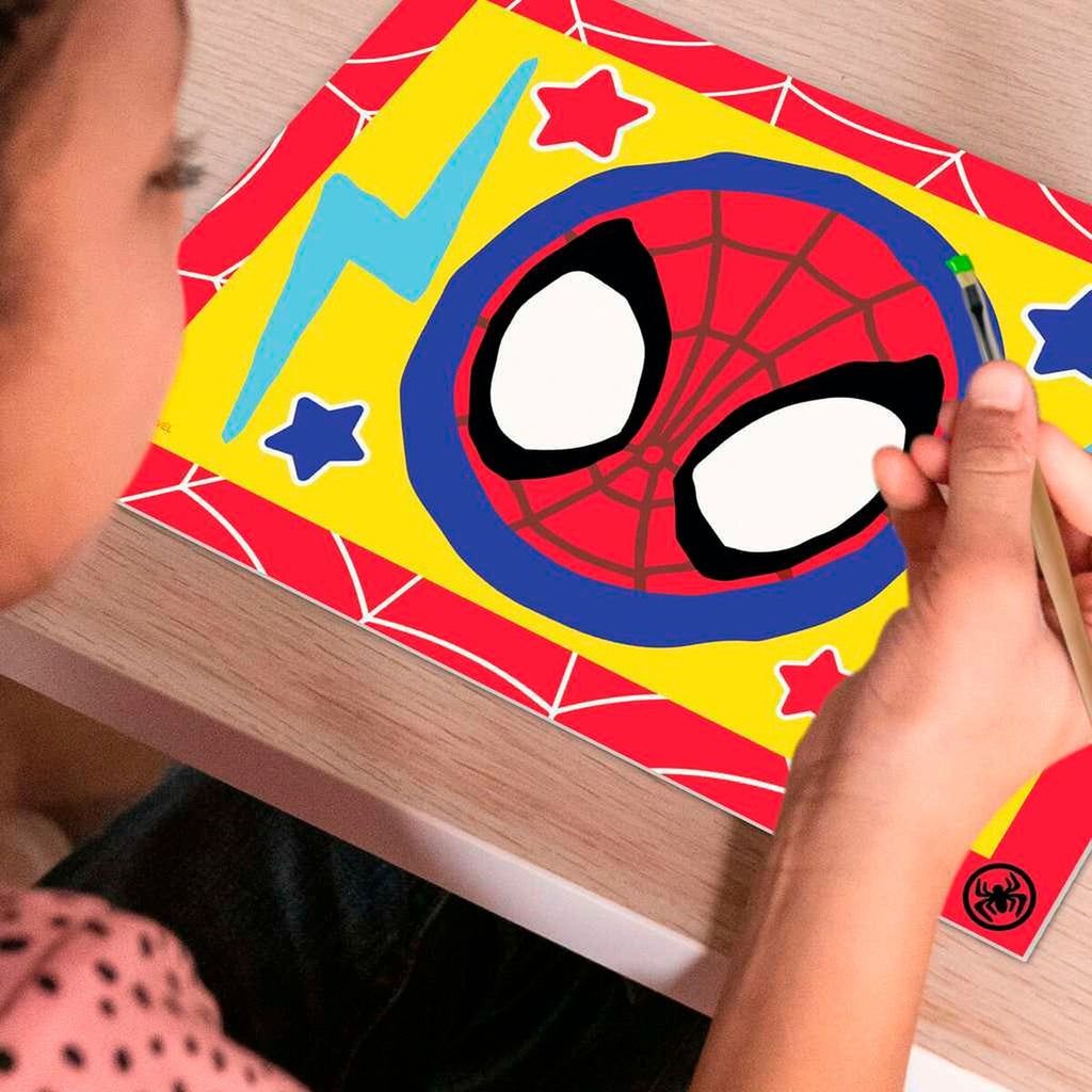Montert Mal etter tall Junior Spidey 5 akrylfarger motiv