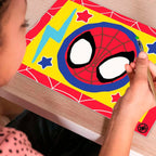 Montert Mal etter tall Junior Spidey 5 akrylfarger motiv