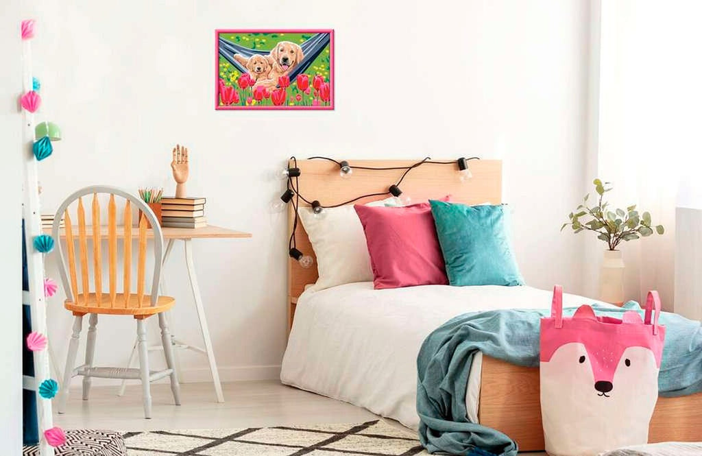 Mal etter tall kosestund 31 x 21 cm 18 farger detalj av pensel og farger